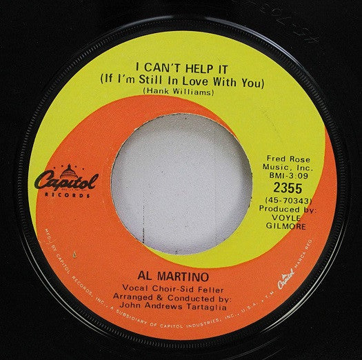 Al Martino   I Cant Help It (If Im Still In Love With You)
