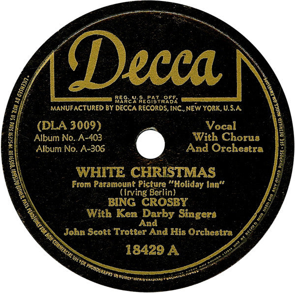 Bing Crosby   White Christmas / Lets Start The New Year Right