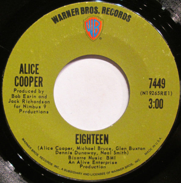 Alice Cooper   Eighteen / Body