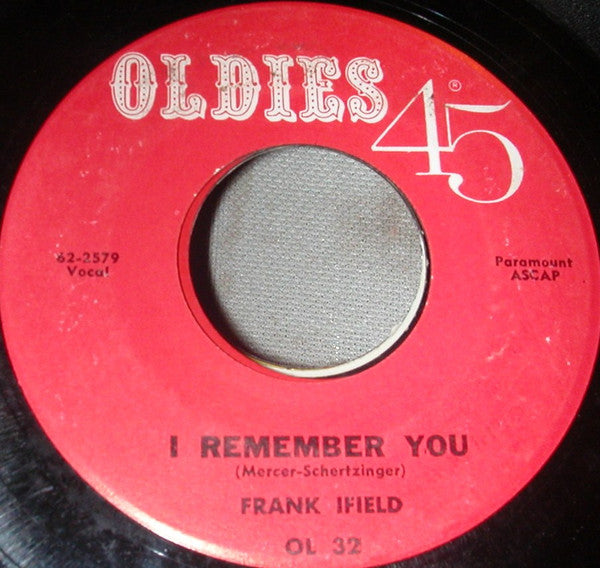Frank Ifield â€“ I Remember You / I Listen To My Heart