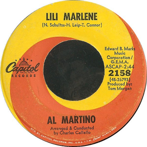 Al Martino   Lili Marlene