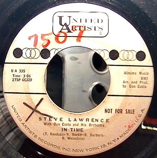 Steve Lawrence (2) With Don Costa Orchestra â€“ My Claire De Lune