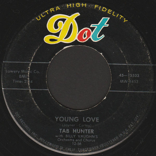 Tab Hunter â€“ Young Love / Red Sails In The Sunset