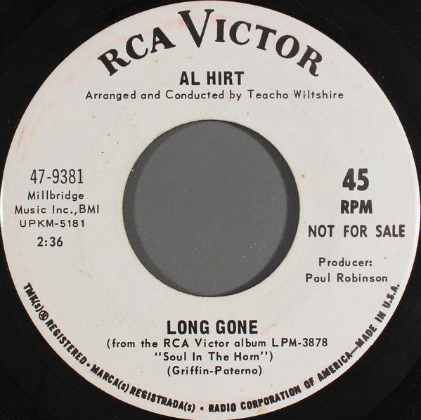 Al Hirt   Long Gone