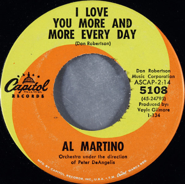 Al Martino   I Love You More And More Every Day