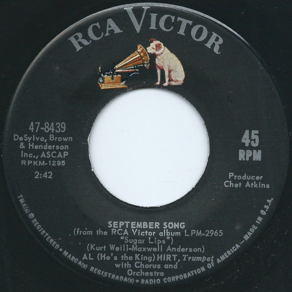 Al Hirt   September Song / Up Above My Head (I Hear Music In The Air)