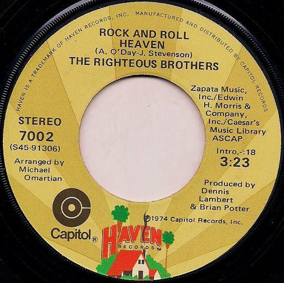 The Righteous Brothers â€“ Rock And Roll Heaven