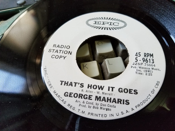 George Maharis â€“ Thats How It Goes / It Isnt There