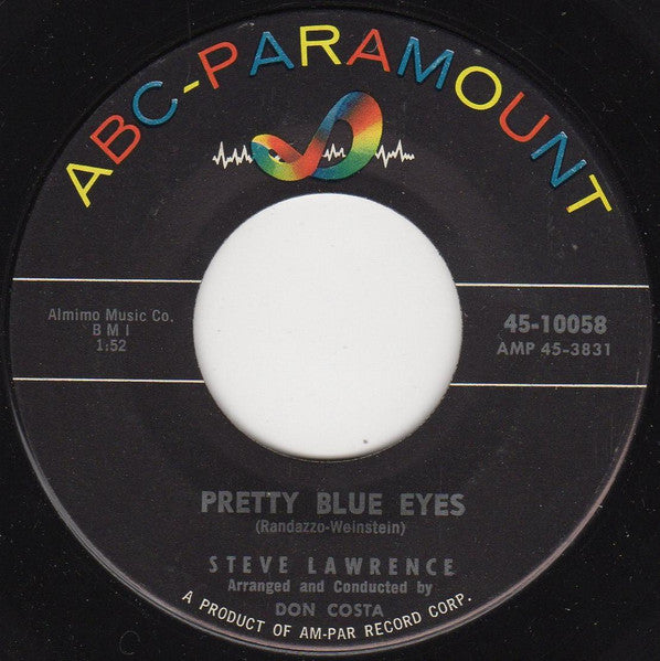 Steve Lawrence (2) â€“ Pretty Blue Eyes / Youre Nearer